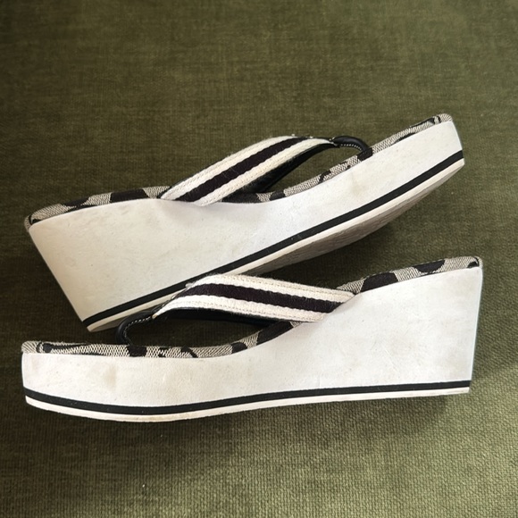 Coach Y2K Felicite Wedge Sandals Size 7.5 - Picture 6 of 13